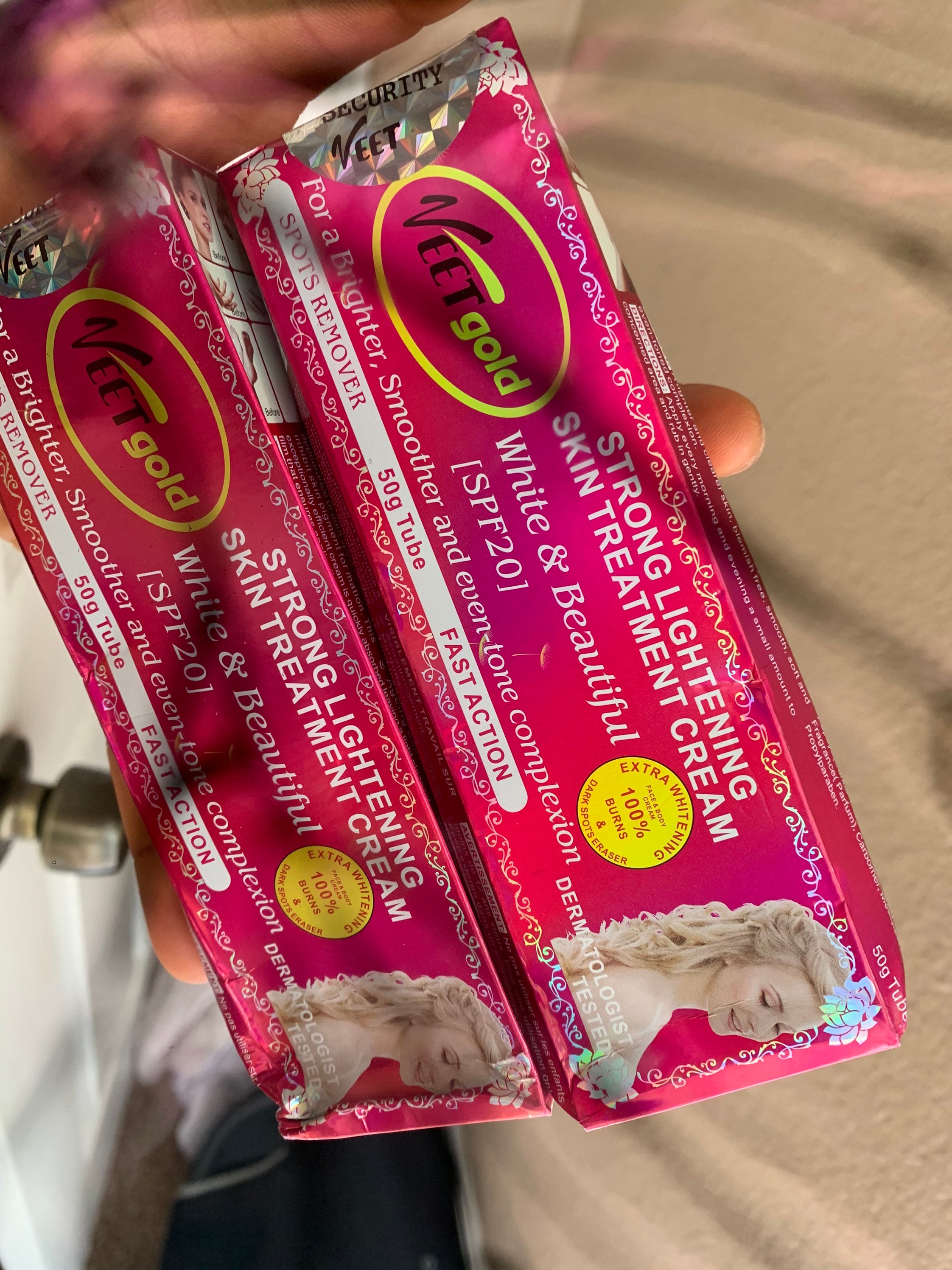 Veet gold strong lightening skin treatment white and beautiful Etsy