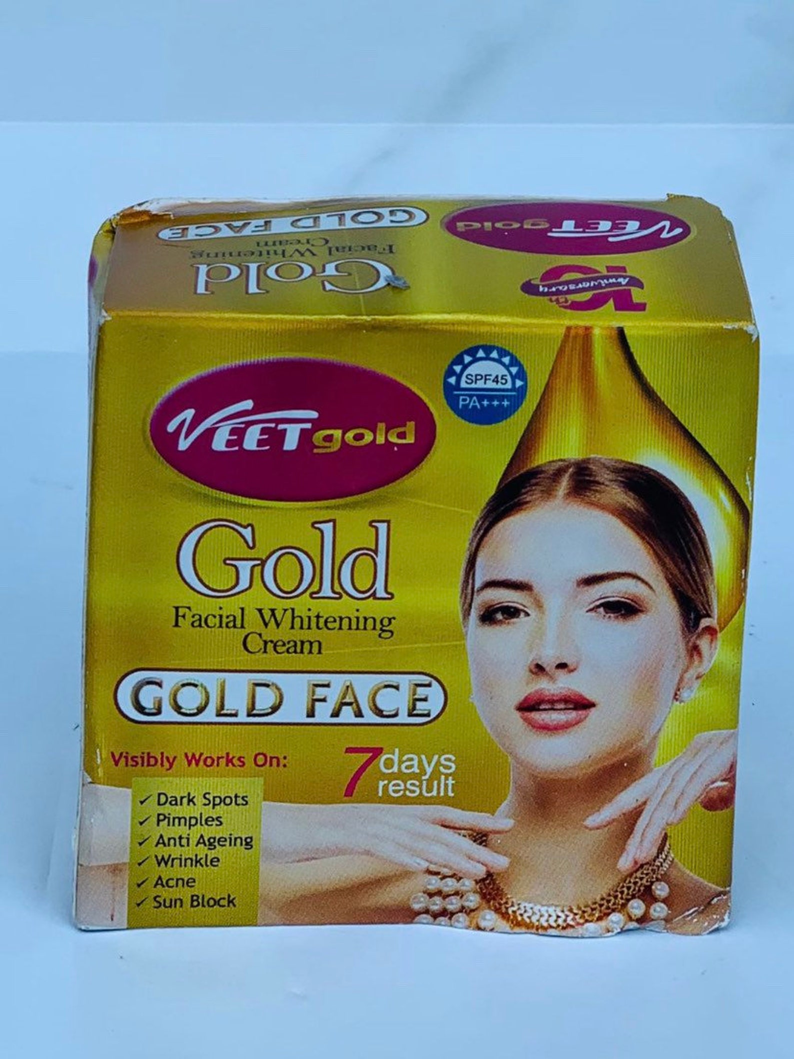 Veet Gold GOLD facial whitening cream goji berry extracts Etsy