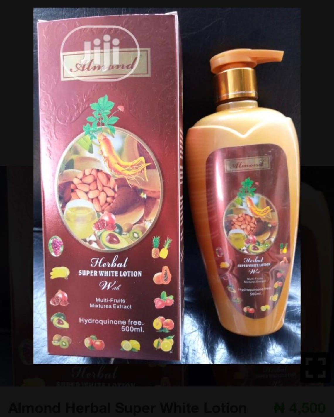 almond white lotion