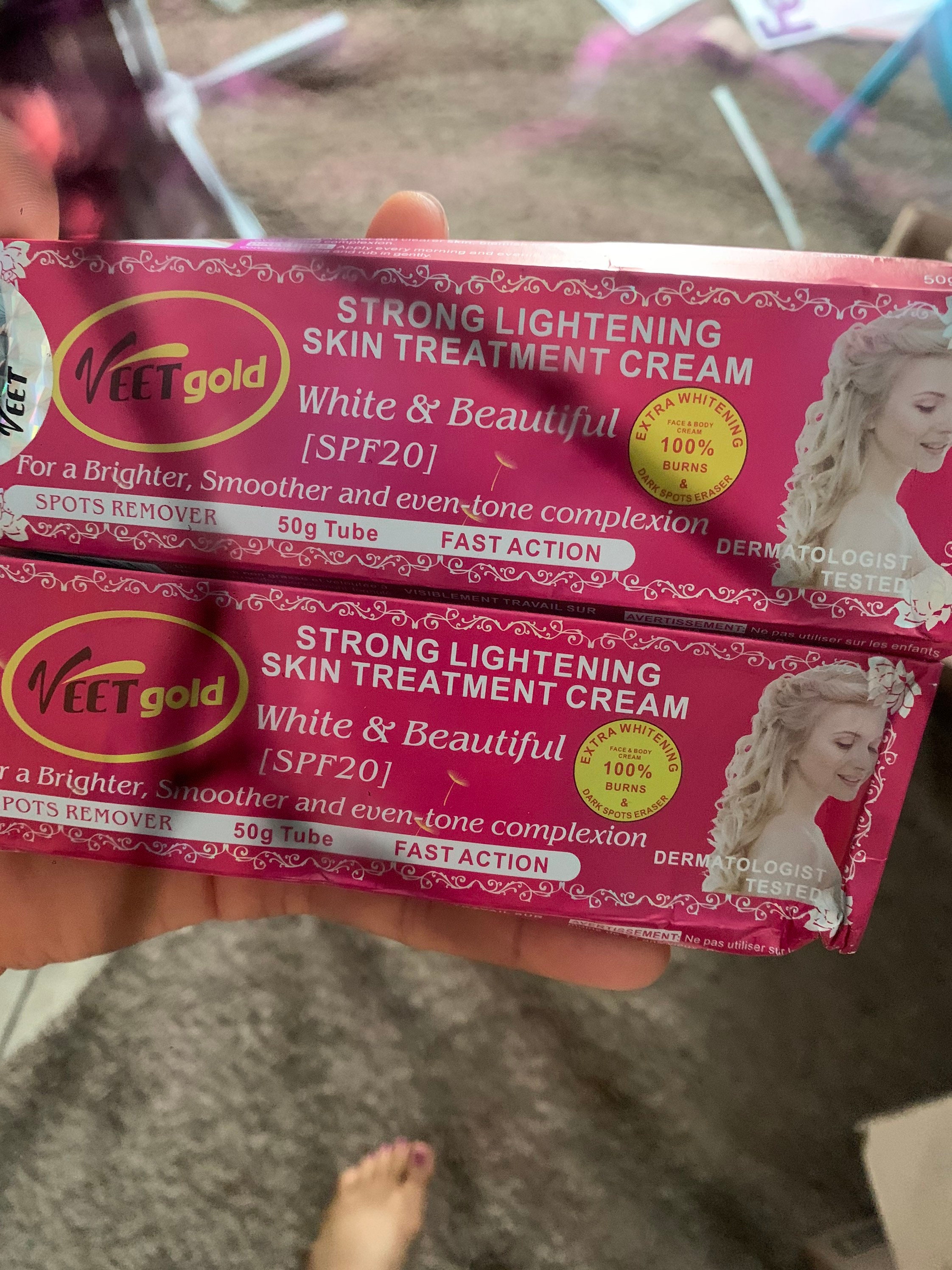 Veet gold strong lightening skin treatment white and beautiful Etsy