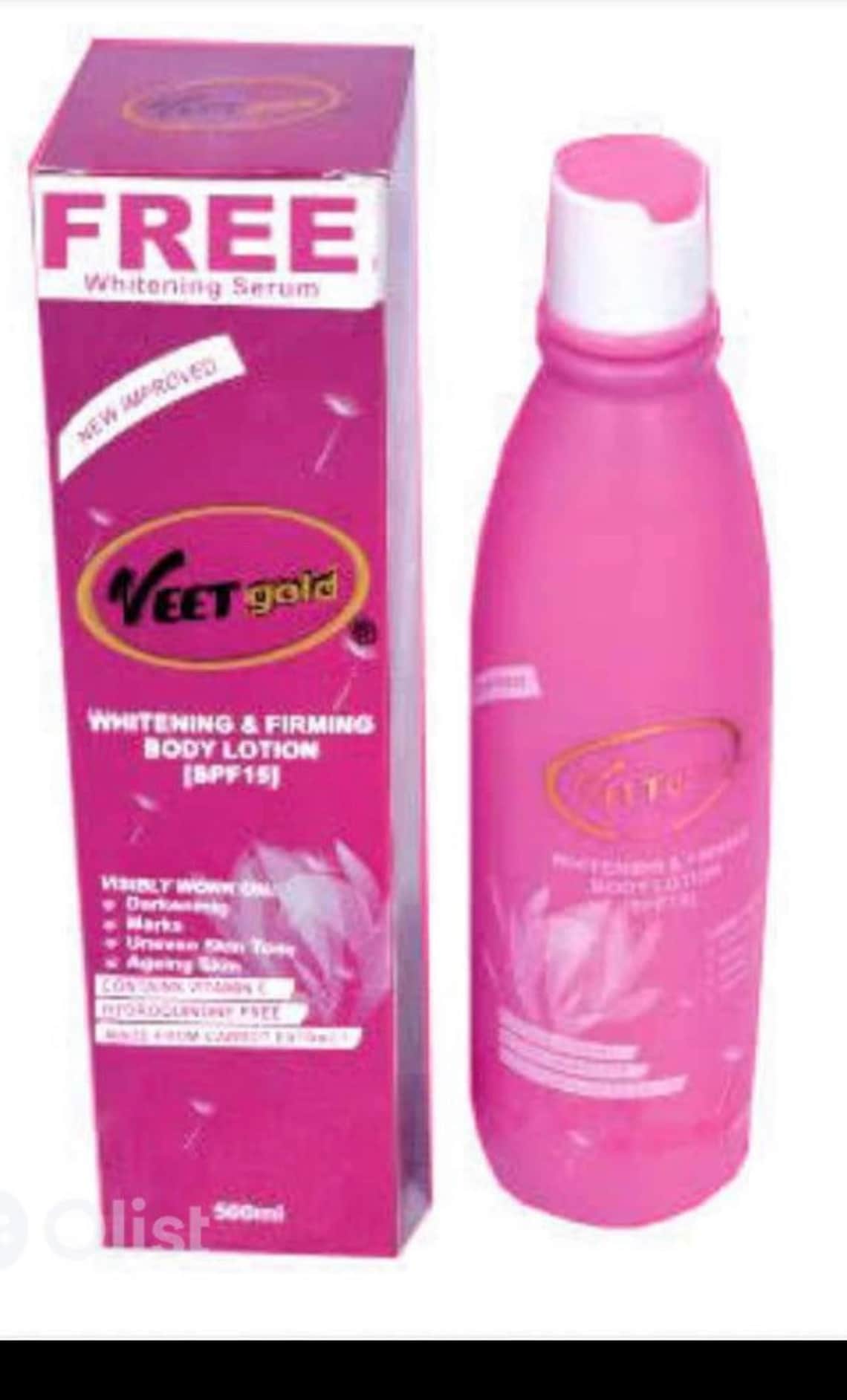 VEET GOLD Whitening & Firming Body Lotion Etsy
