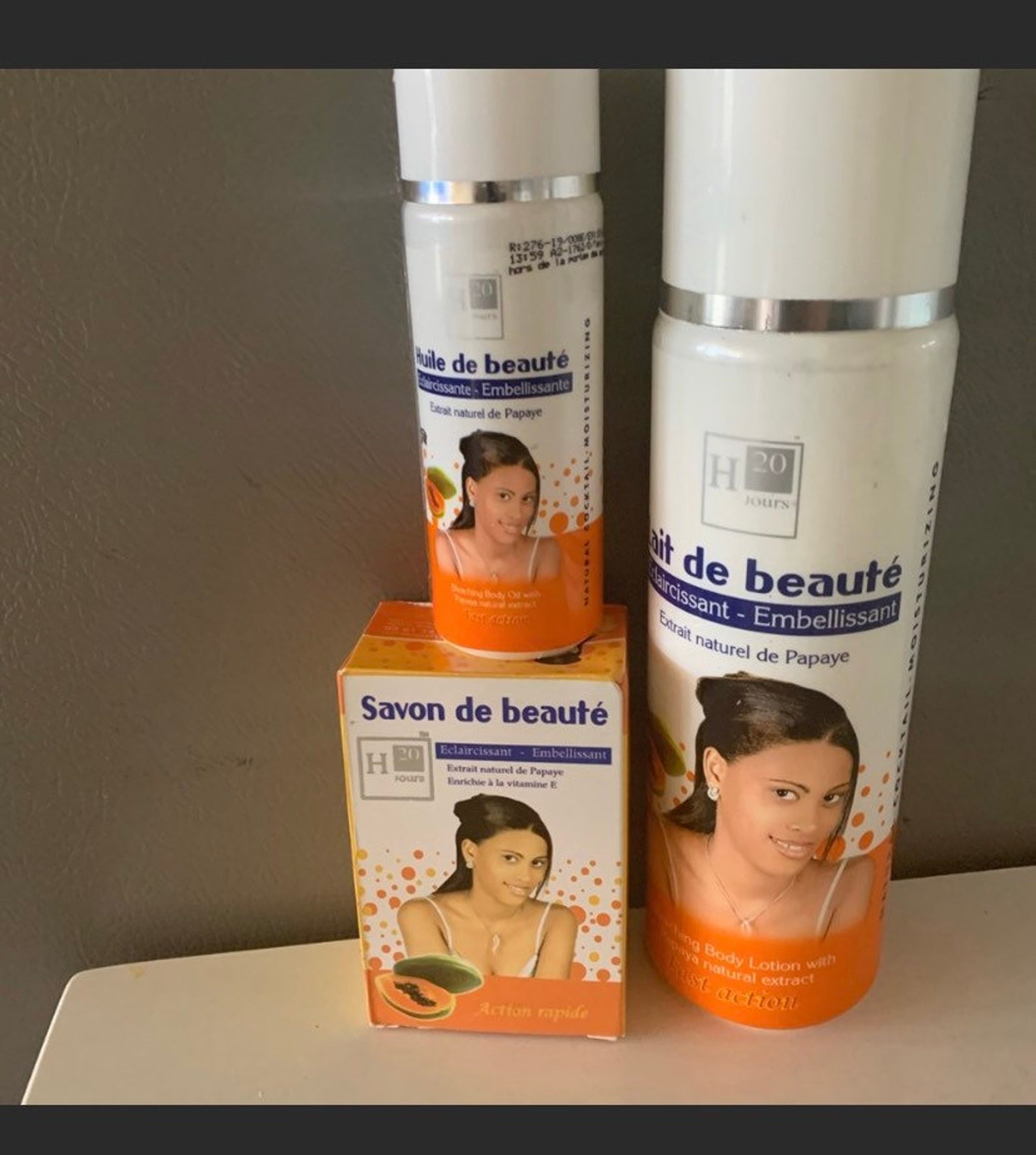 H20 Jours Bleaching Papaya set of 3creme Lotion Soap and Etsy