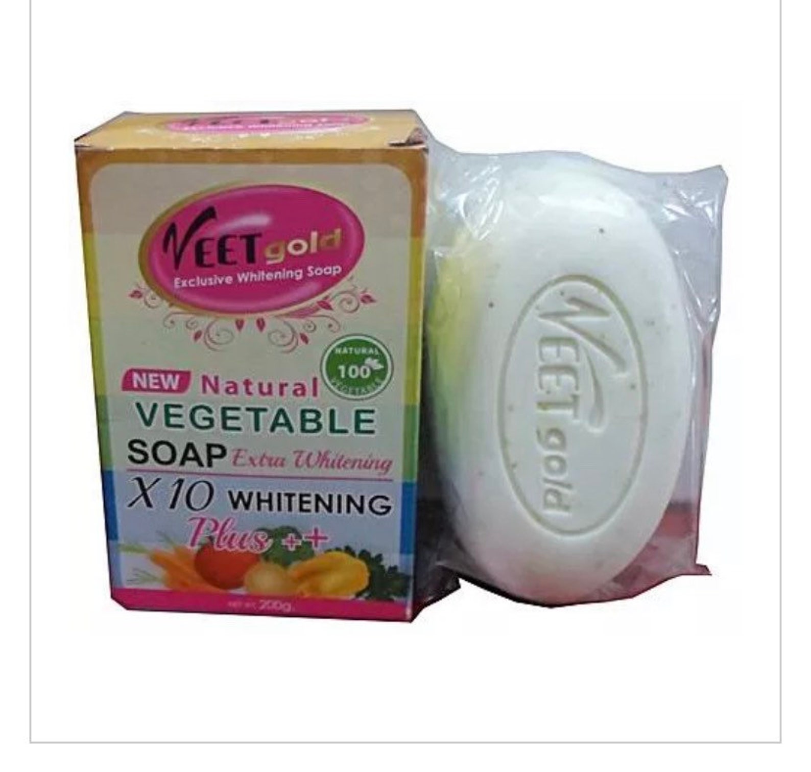 Natural Vegetable Extra Whitening Soap Etsy