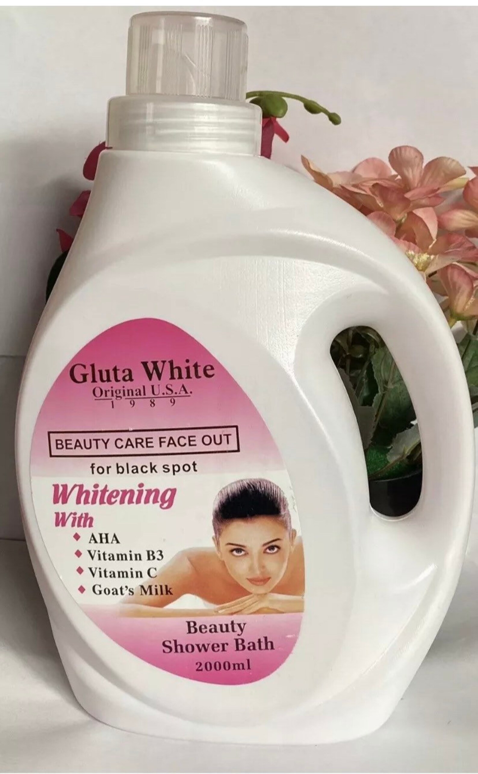 Gel douche blanchissant blanc Gluta 2000ml Etsy