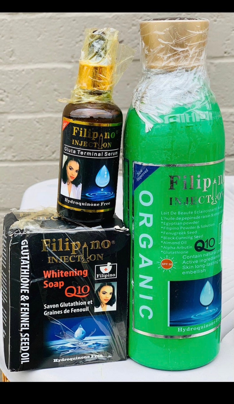 3 pieces Organic Filipino injections whitening body lotion Etsy