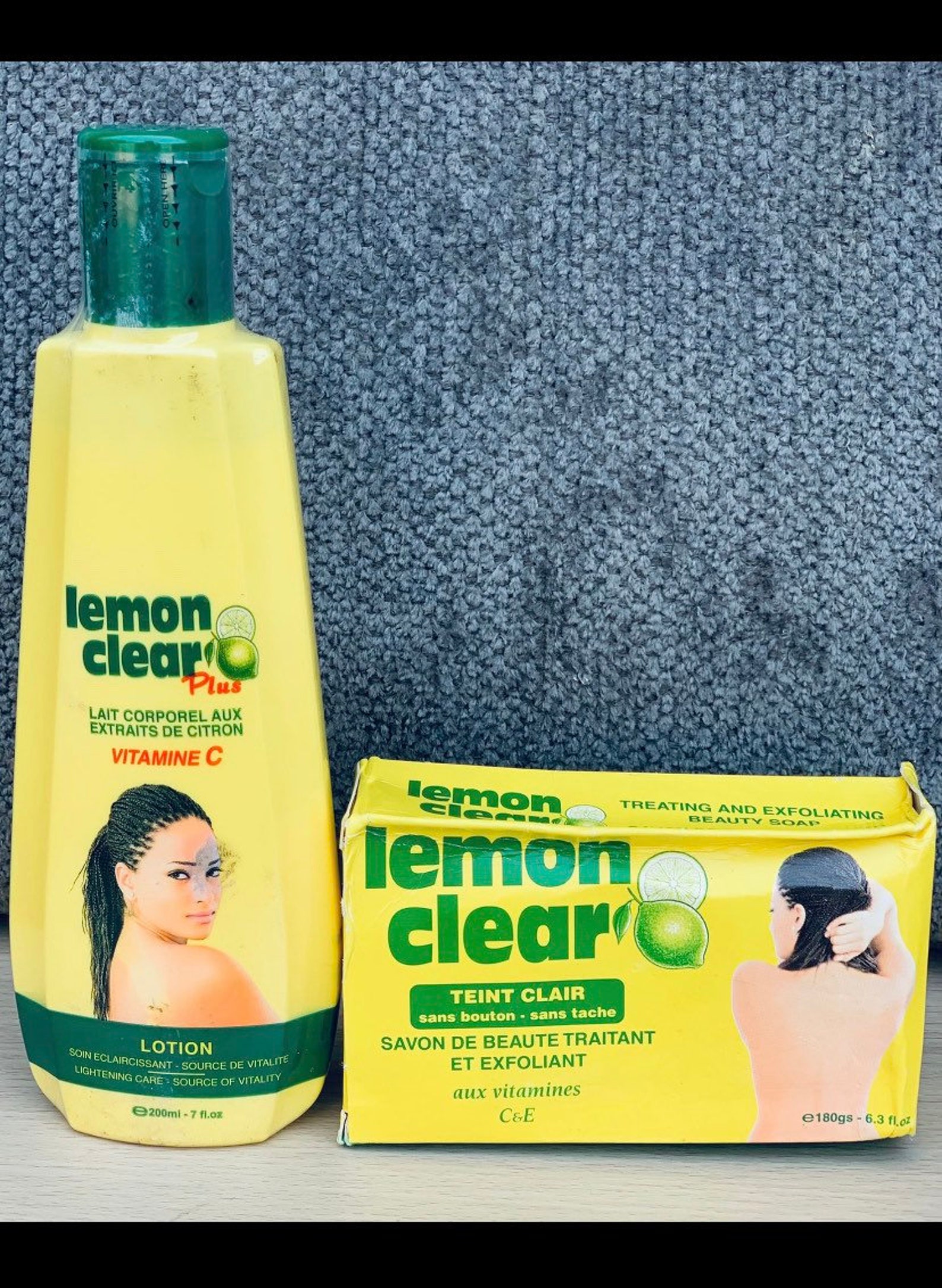 Lemon clear plus lotion with vitamin C soap Etsy