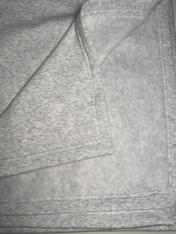 Sublimation Sweatshirt Fleece Blanket, Heather Gray 50x60