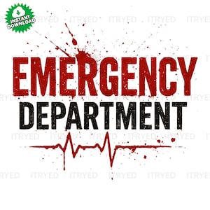 Emergency Department Nurse SVG Bundle: ER Design, DIY Gift