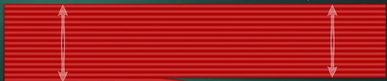 May include: A red ribbon with a textured surface. The ribbon is approximately 1 inch wide and 10 inches long.