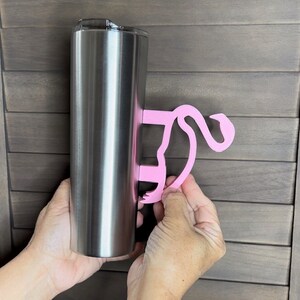Flamingo Handle,Flamingo Tumbler Handle,Flamingo handle, Pink Flamingo handle, Flamingo cup handle,Flamingo Design bild 3