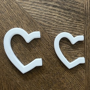 3D printed mini heart handle - mini tumbler handle- tumbler handle - cup  handle - Set of 4 handles