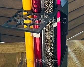 Foils Stand Holder, Foil Organizer, 3D Printed Foils Holder, Foils Holder, holds 18 foil rolls.