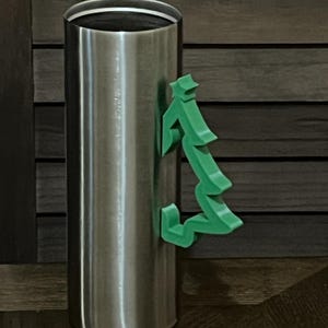 Christmas Tree Tumbler handle,Christmas Cup Handle,3d printed Christmas Tumbler Handle,Christmas Tree Silhouette Handle,Tumbler Handle