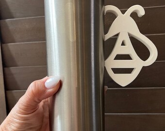 Bee Tumbler handle,Bee Cup Handle,3d printed Bee Tumbler Handle,Bee Silhouette Tumbler Handle,Tumbler Handle,Bee Designs,Honeycomb Designs