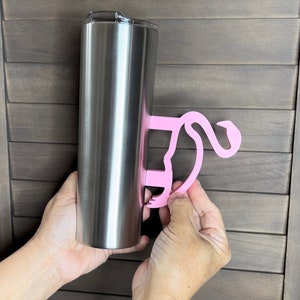 Flamingo Handle,Flamingo Tumbler Handle,Flamingo handle, Pink Flamingo handle, Flamingo cup handle,Flamingo Design bild 1