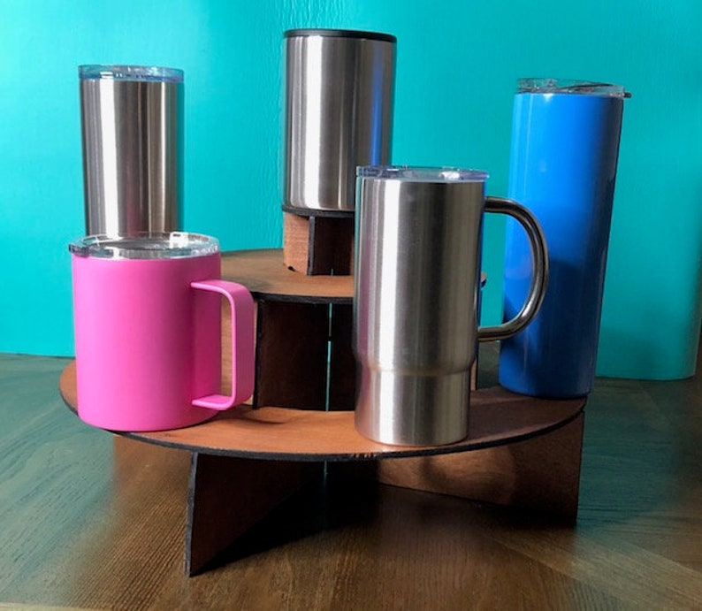 Digital Download Three Tier Round Display Stand Tumblers Etsy
