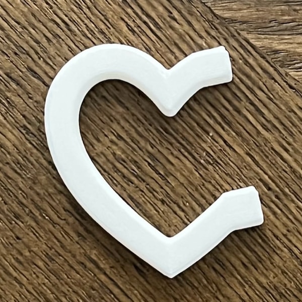 3D Printed Heart Handle - Heart handle- Heart Cup Handle - Heart Tumbler handle -