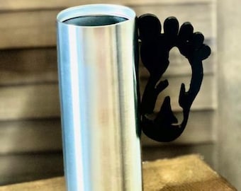 Bigfoot Tumbler handle,Bigfoot Cup Handle,3d printed Bigfoot Silhouette Tumbler Handle,Sasquatch Tumbler handle, Bigfoot designs