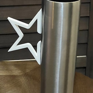 Star Tumbler handle,Star Cup Handle,3d printed Star Tumbler Handle,Star Silhouette Tumbler Handle,Tumbler Handle,Star Handle,Star Designs.