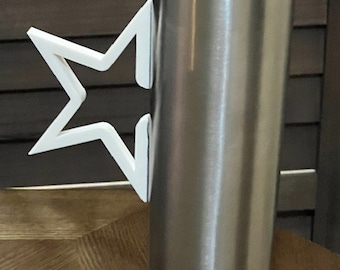 Star Tumbler handle,Star Cup Handle,3d printed Star Tumbler Handle,Star Silhouette Tumbler Handle,Tumbler Handle,Star Handle,Star Designs.