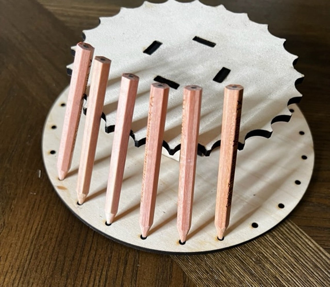 Golf Pencil Display Golf Pencil Stand Etsy