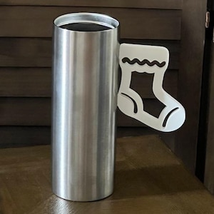 Christmas Stocking Tumbler handle,Christmas Cup Handle,3d printed Christmas Tumbler Handle,Christmas Stocking Handle,Tumbler Handle