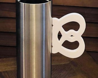 Pretzel Tumbler handle,Pretzel Cup Handle, Tumbler handle, 3d printed Pretzel Tumbler Handle,Pretzel  Silhouette Handle,Circus designs.