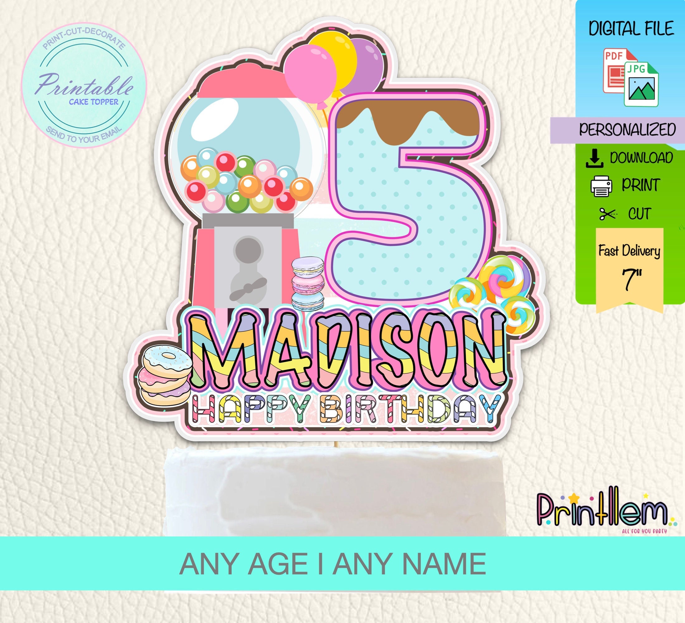 Buy Cake Toppers And Personalised At Candy Bar Sydney