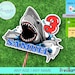 Shark Cake Topper, Printable Birthday Party Shark,shark Party ...