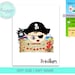 Pirate Cake Topper, Printable Pirate Cake Decorations, Birthday Party ...