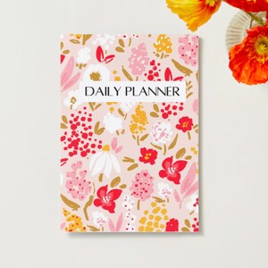 Vibrant Flower Daily Planner Printable - Etsy