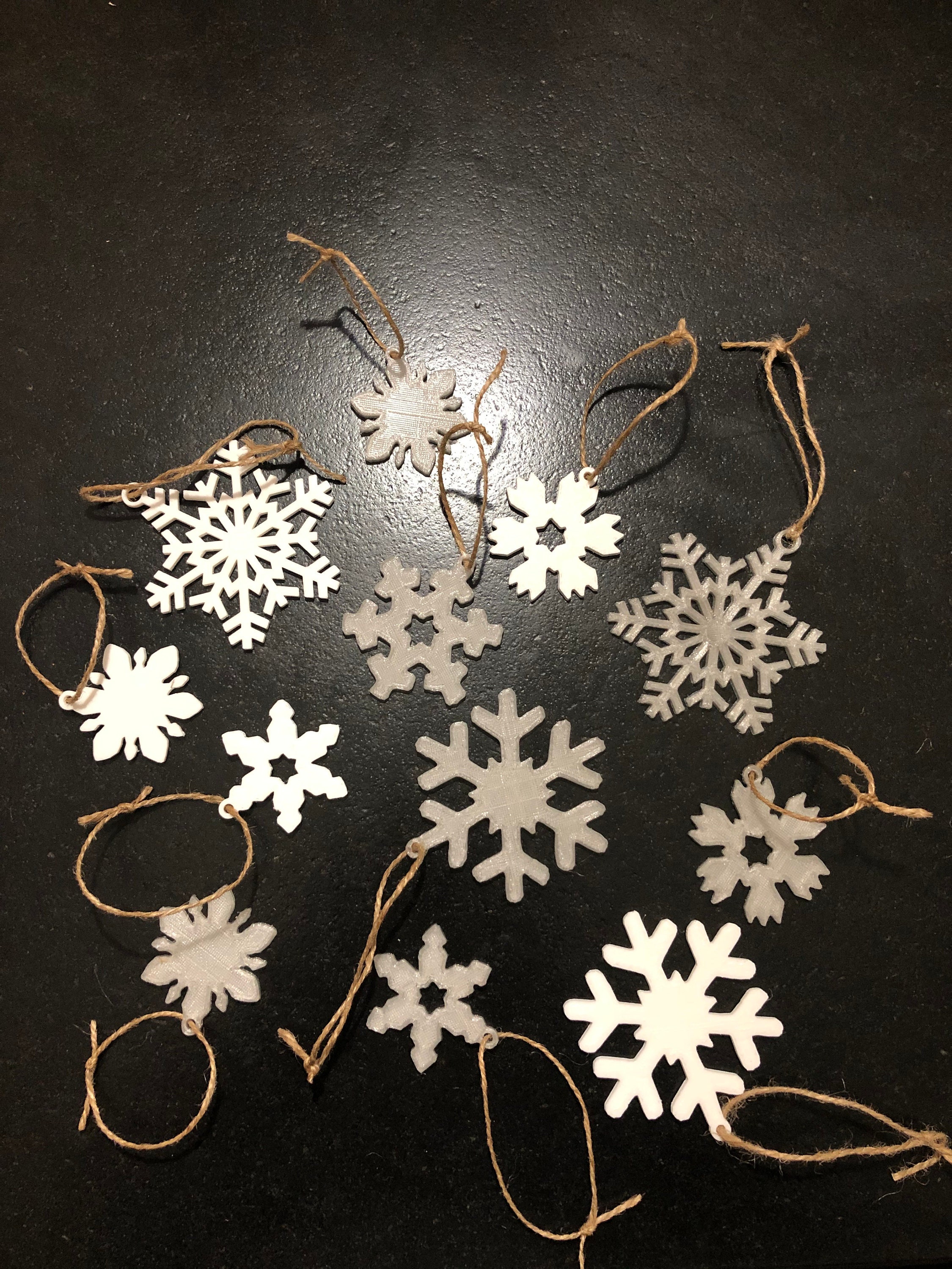 Decoration de Noël / Flocons de neige / Lot de 12 / Noël / | Etsy