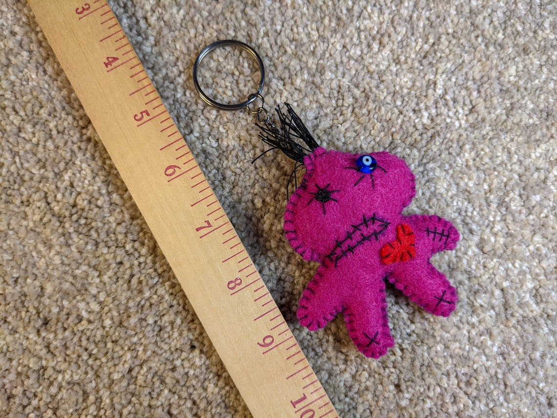 Voodoo Doll Keychain Etsy