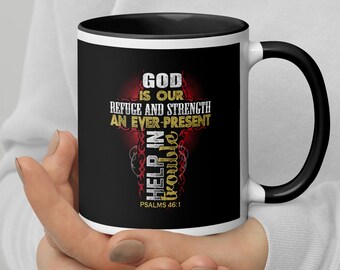 Christian Psalms 46:1 Mug - Bible Verse Gift