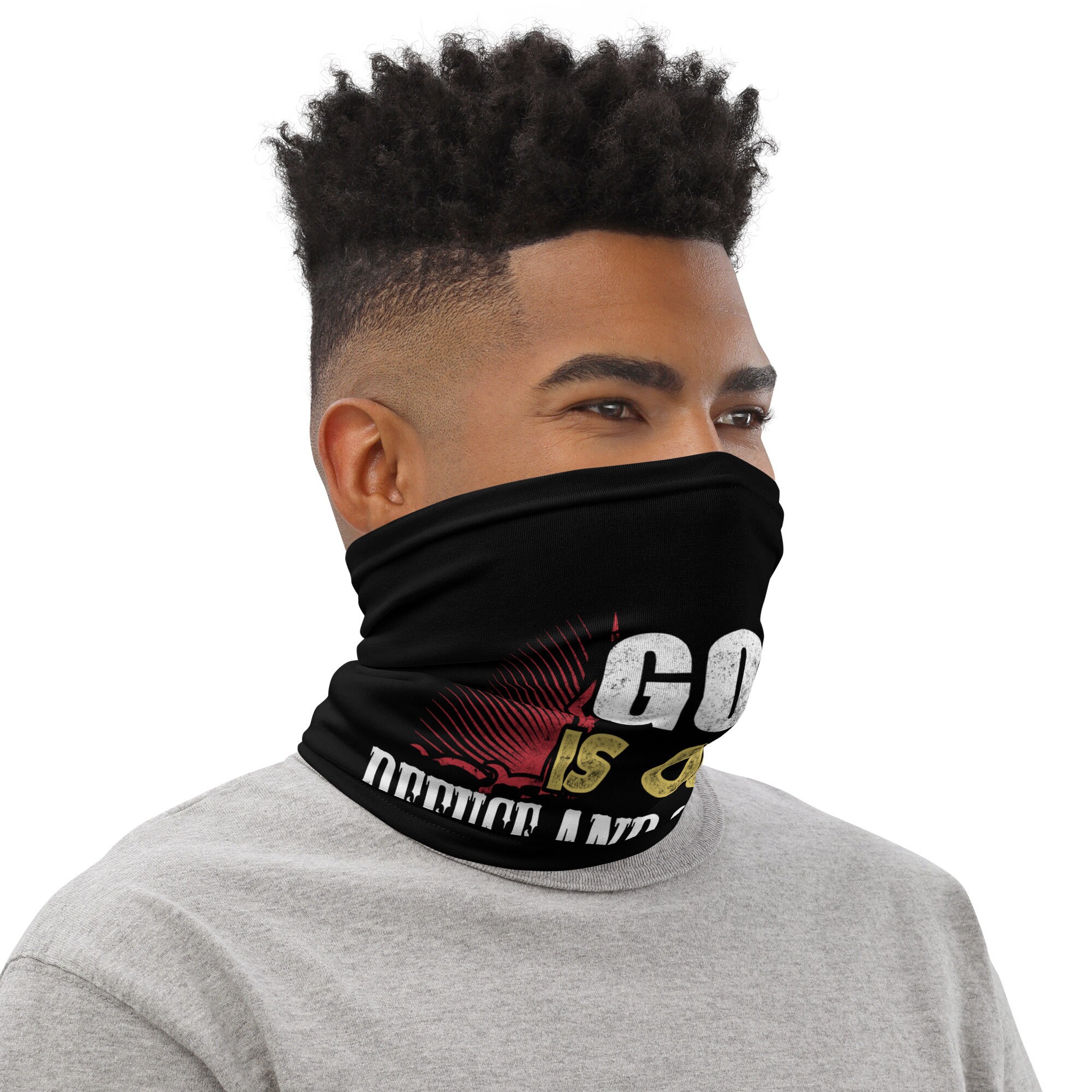 Christian Psalms 46:1 Neck Gaiter - Religious Bible Verse Gift