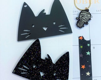 Cat/Kitty Washi Cutter| Glitter Acrylic| For Planners| Planner accessories |