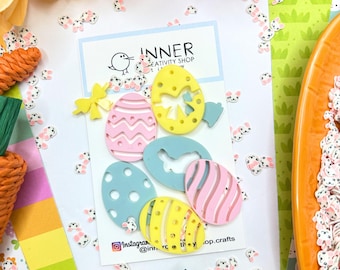 Easter Eggs Acrylic Confetti: Scrapbooking Embellishments