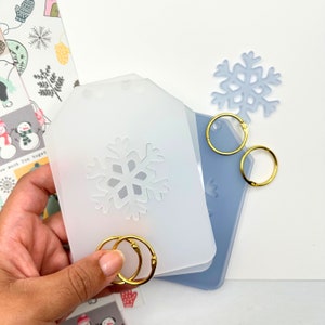 Snowflake Tag Mini Album For Scrapbooking|Mini Album| Paper Crafting| Card Making| Embellishment| DIY Art Projects