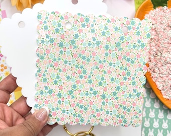 Floral scalloped Mini Album Base 5.5x5.5 | Acrylic Scrapbook Album | DIY Photo Album Kit