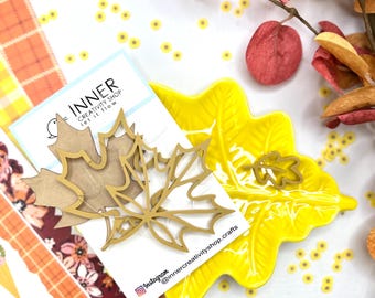 Fall Leaf Shaker | Autumn Shaker Tag for Scrapbooking, Bag Tags, and Journals