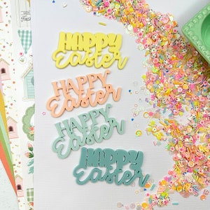 Frohe Ostern Verschönerung | Für Scrapbooking| Papier Basteln| Kartenherstellung| Verschönerung | Gravur | Bastelarbeiten
