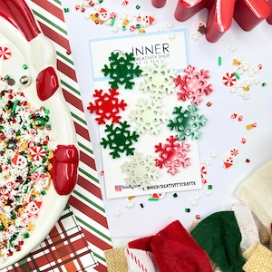Snow Flakes Embellishments | For Scrapbooking| Paper Crafting| Card Making| Embellishment| Engraved | DIY&#39;s
