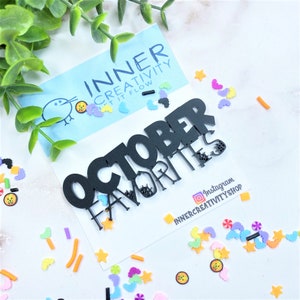 Les embellissements acryliques préférés d'octobre | Pour le scrapbooking | Créations en papier| Fabrication de cartes| Embellissement| Projets artistiques DIY