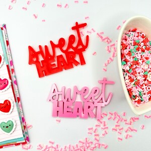 Zoete hartversiering | Voor scrapbooking| Papier maken| Kaarten maken| Versiering| Gegraveerd | DIY's