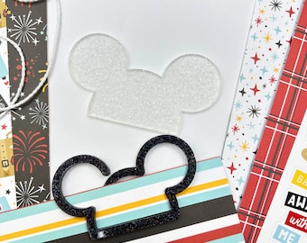 Mouse Planner Clip and Washi Cutter Set | Acrylic Planner Accessories