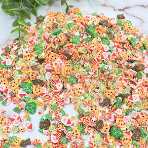 EVERYTHING Christmas POLYMER | Clay slices| Mixed Polymer clay| Sprinkles| Arts and Crafts | Confetti