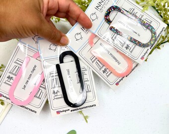 Paperclip Acrylic Bookmark for Planners |Books| Accessories| Planner Goodies| Accessories| Bookworm
