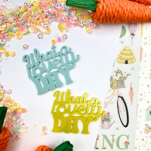Qué hermoso adorno de día / Para álbumes de recortes / Elaboración de papel / Fabricación de tarjetas / Adorno / Grabado / Bricolaje