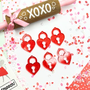 Herz Lock Charms Verzierungen für Scrapbooking | Papier Basteln| Kartenherstellung| Verschönerung | DIY Kunstprojekte