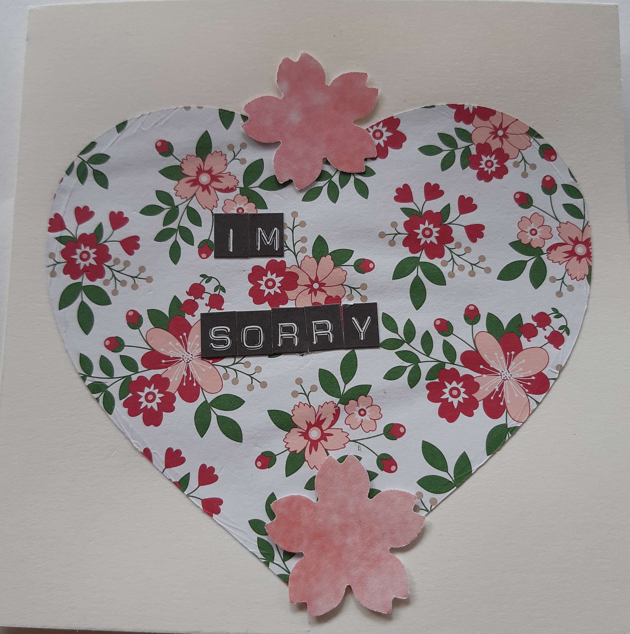 I'm sorry condolences Flower card. Etsy